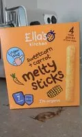 Mängden socker i melty sticks sweet corn and carrot