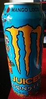 Mängden socker i Juiced Monster Mango Loco