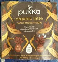 Mängden socker i Organic latte cacao maca magic