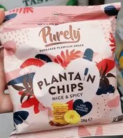 Mängden socker i Plantain Chips nice and spicy