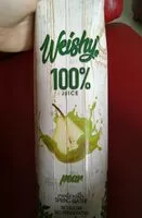 Mängden socker i Weishy 100% jus de poire