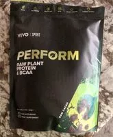 Mängden socker i Perform Raw Plant Protein & BCAA Raw Cacao