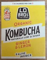 Mängden socker i Kombucha ginger and lemon