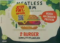 Mängden socker i Pflanzliche Burger auf Basis von Erbsenprotein
