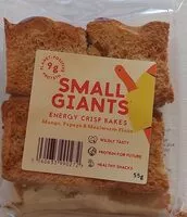 Mängden socker i Small Giants Energy Crisp Bakes Mango Papaya Mealworm Flour