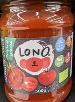 Mängden socker i Lono's organic tomato sauce