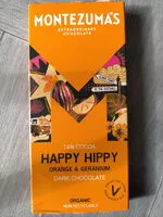 Mängden socker i Happy Hippy dark chocolate with orange & geranium