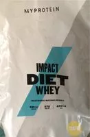 Mängden socker i Impact Diet Whey Banane