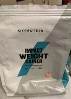 Mängden socker i Impact weight gainer