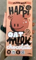 Mängden socker i Happy oat milk chocolate