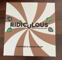 Mängden socker i Végane protein bar Cookies & cream crisp