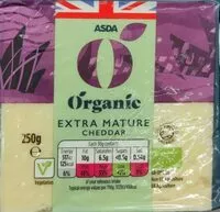 Mängden socker i Organic extra mature Cheddar