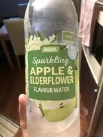 Mängden socker i sparkling apple and elderflower flavour water