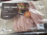Mängden socker i Finely sliced honey roast dry cured ham