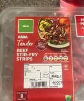 Mängden socker i Beef, stirfry strips