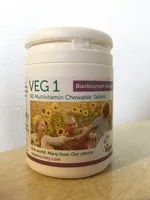 Mängden socker i VEG 1, 90 Multivitamin Chewable Tablets