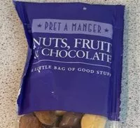 Mängden socker i Nuts Fruit & Chocolate