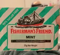 Mängden socker i Fishermans friend