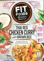 Mängden socker i Thai Red Chicken Curry with Brown Rice