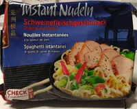Mängden socker i Instant Nudeln Schweinefleischgeschmack