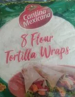 Mängden socker i 8 Flour Tortilla Wraps