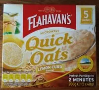 Mängden socker i Flahavan's Quick Oats (Lemon Curd Flavour)