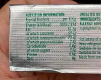 Mängden socker i Unsalted butter