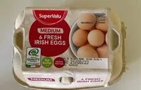 Mängden socker i Medium 6 fresh irish eggs