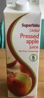 Mängden socker i Supervalu Pressed Apple Juice Chilled (1 Litre)