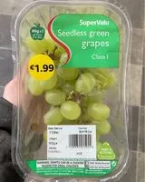 Mängden socker i seedless green grapes