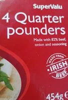 Mängden socker i Quarter pounders