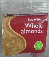 Mängden socker i whole almonds