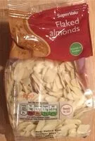 Mängden socker i Flaked Almonds