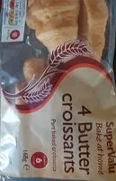 Mängden socker i Butter croissants