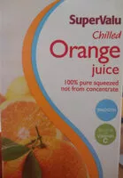 Mängden socker i Chilled orange juice