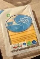 Mängden socker i Medium light red cheese slices