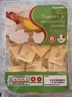 Mängden socker i Tomato and mozzarella ravioli