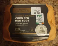 Mängden socker i 6 Free range corn-fed hen eggs