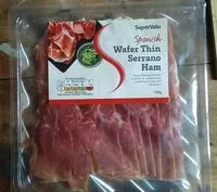 Mängden socker i Spanish Wafer Thin Serrano Ham