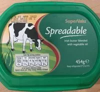 Mängden socker i Spreadable butter