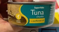 Mängden socker i Tuna chunks in sunflower oil