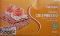 Mängden socker i Sesame crispbread