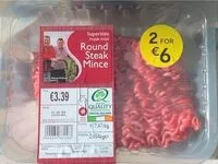 Mängden socker i Round Steak Mince