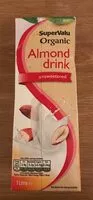 Mängden socker i Supervalu organic almond drink unsweetened
