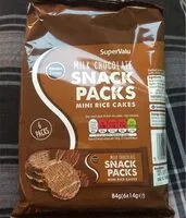Mängden socker i milk chocolate snack packs mni rice cakes