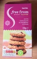 Mängden socker i Free from gluten, white chocolat & cramberry cookies