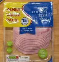 Mängden socker i Cooked Irish Ham