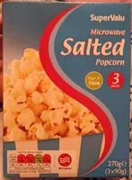 Mängden socker i Microwave salted popcorn