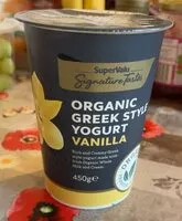 Mängden socker i Organic greek style yogurt vanilla