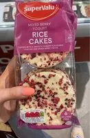 Mängden socker i Mixed berry yoghurt rice cakes